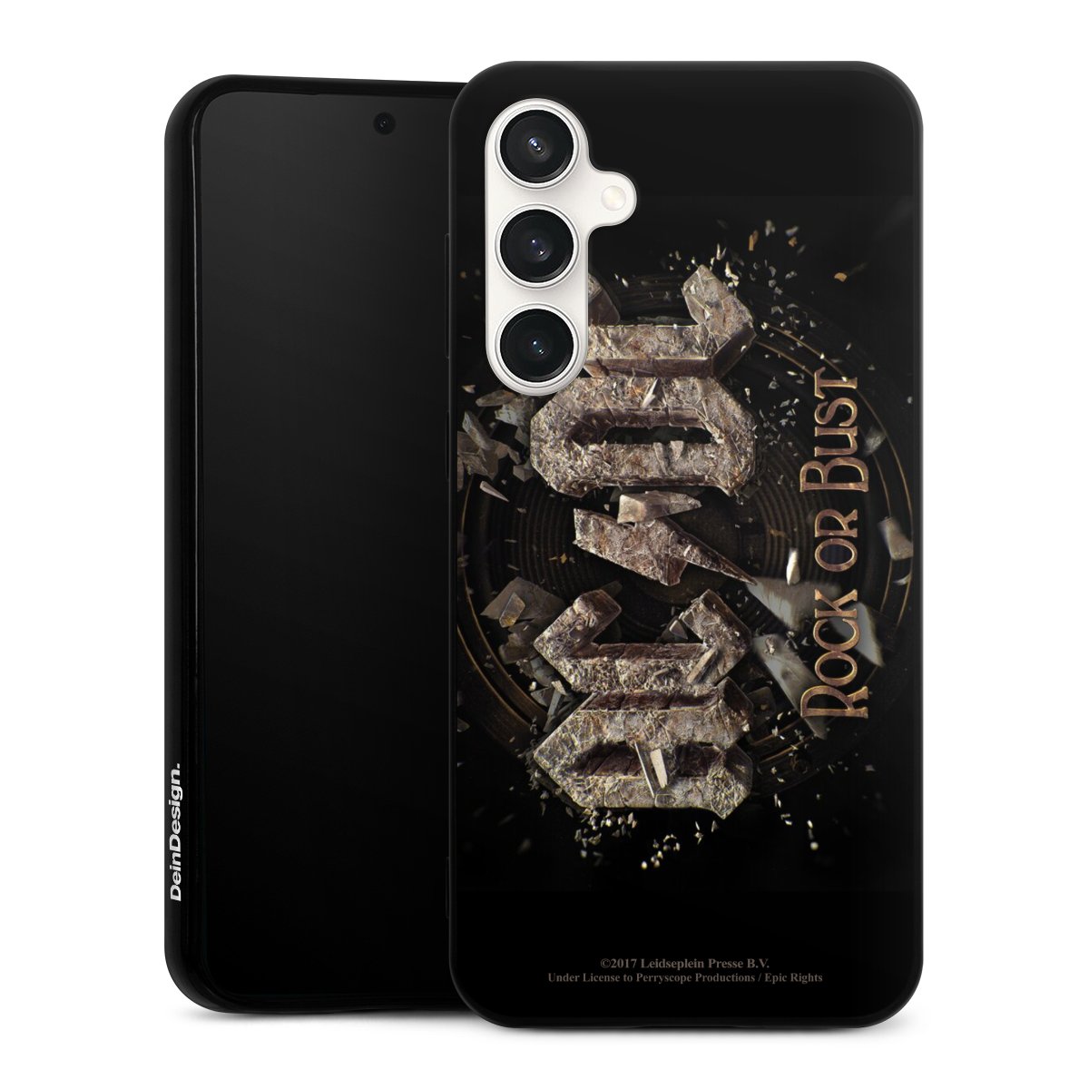 Galaxy S23 FE Handy Silikon Hülle Case schwarz Handyhülle Acdc Official Licensed Product Rock Or Bust