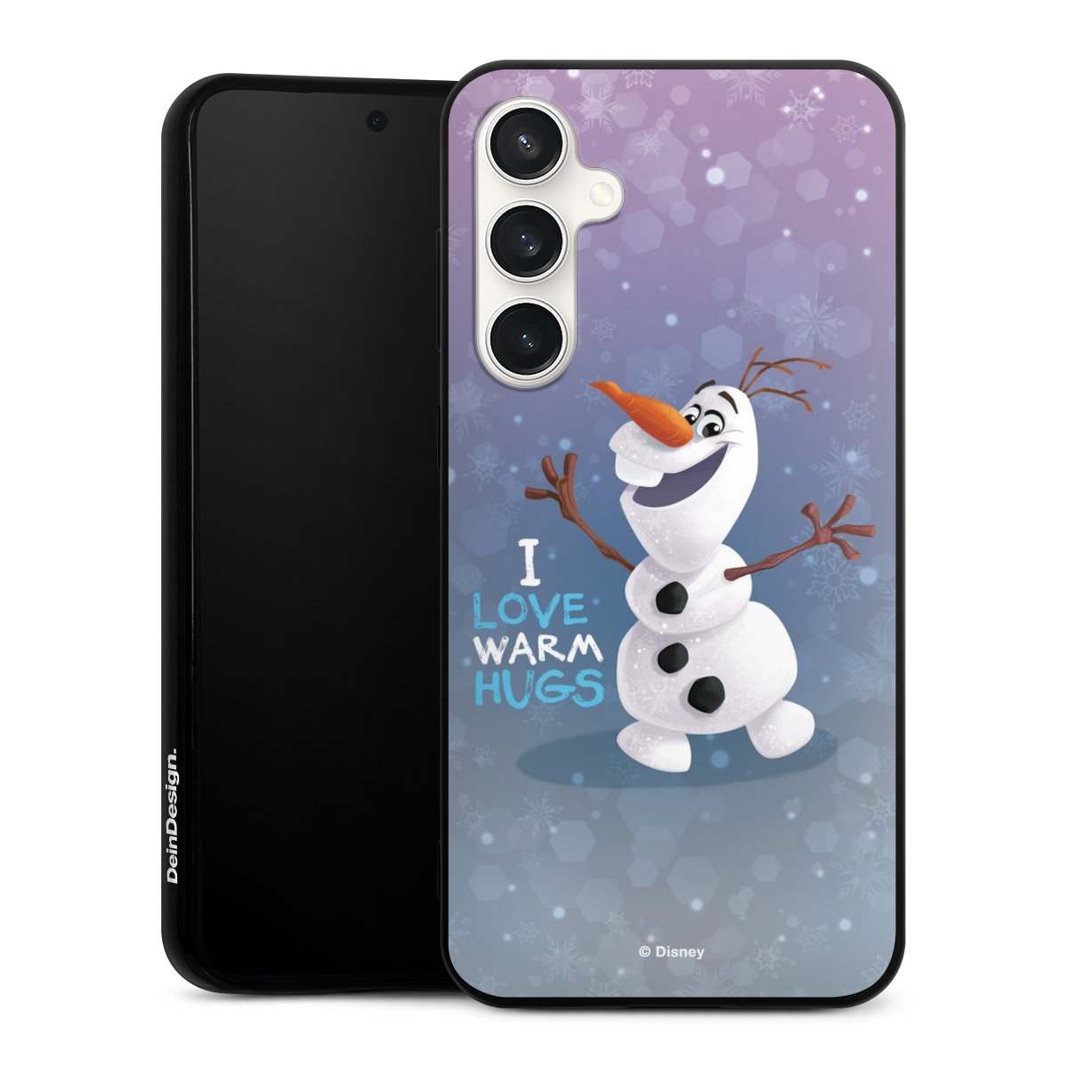 Galaxy S23 FE Handy Silikon Hülle Case schwarz Handyhülle Frozen Frozen Olaf Official Licensed Product