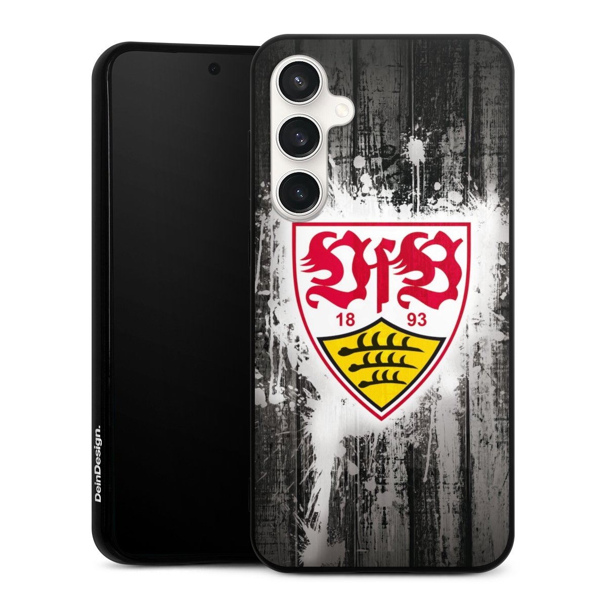 Galaxy S23 FE Handy Silikon Hülle Case schwarz Handyhülle Vfb Stuttgart Official Licensed Product