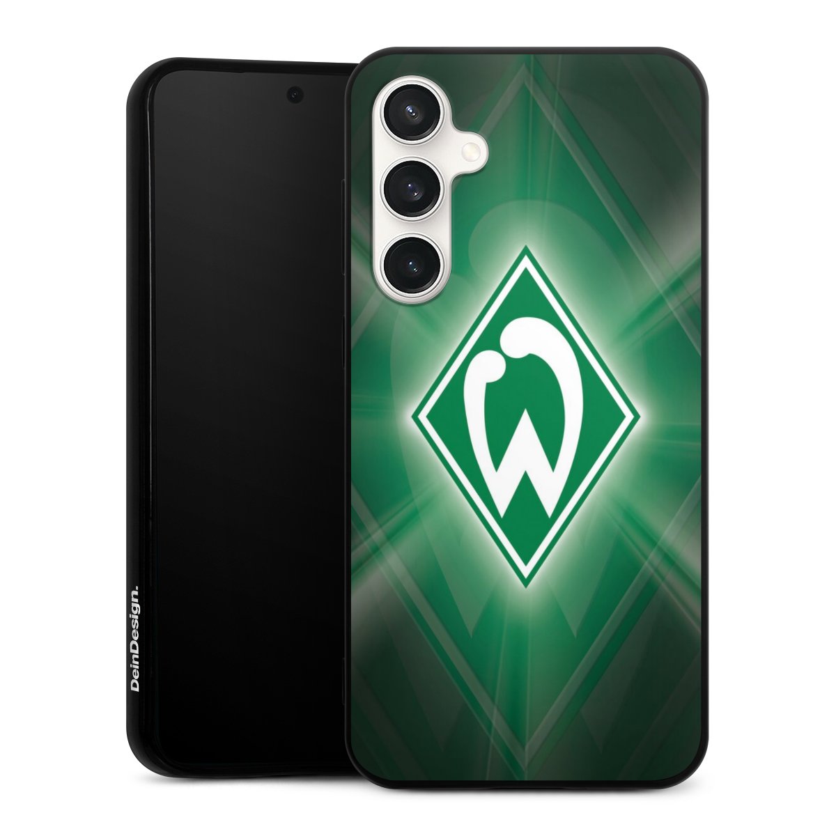 Galaxy S23 FE Handy Silikon Hülle Case schwarz Handyhülle Sv Werder Bremen Official Licensed Product Coat Of Arms