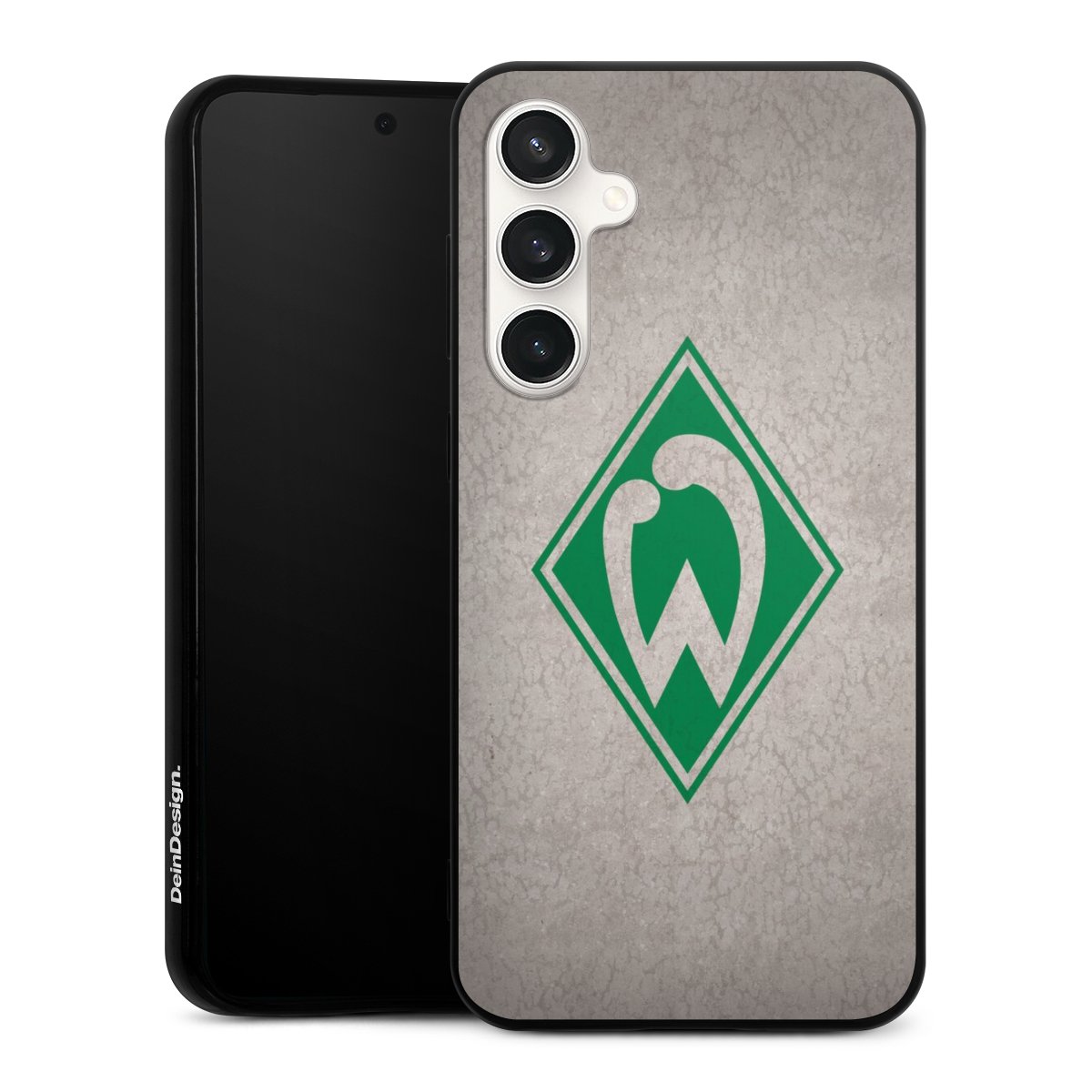 Galaxy S23 FE Handy Silikon Hülle Case schwarz Handyhülle Sv Werder Bremen Concrete Official Licensed Product