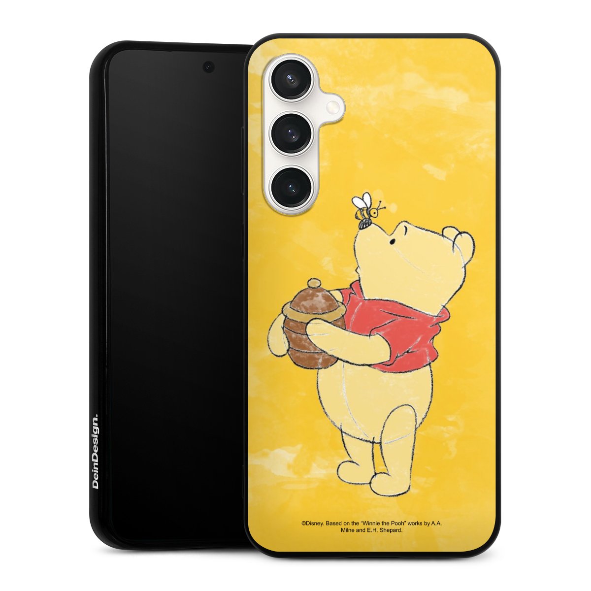 Galaxy S23 FE Handy Silikon Hülle Case schwarz Handyhülle Official Licensed Product Winnie The Pooh Disney