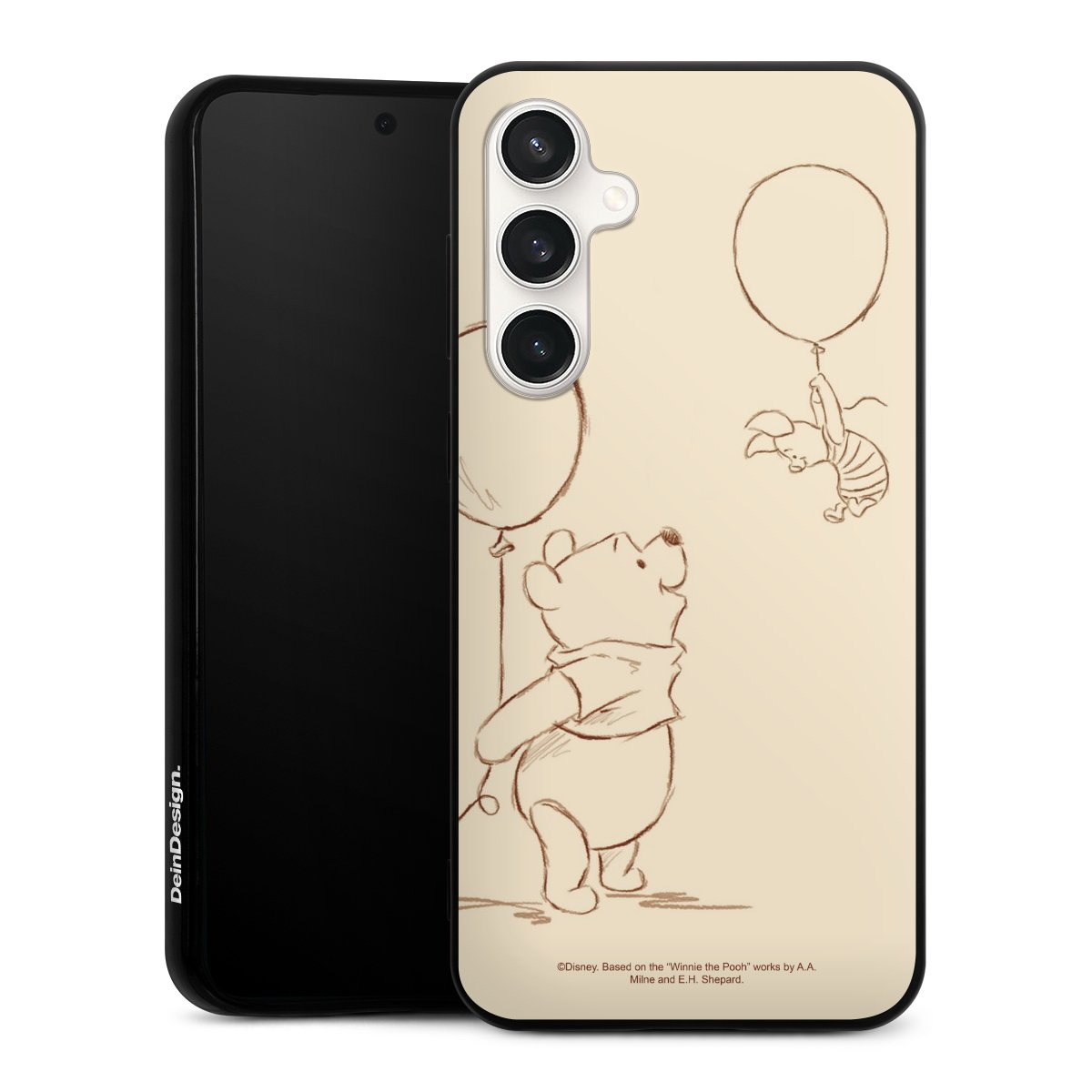 Galaxy S23 FE Handy Silikon Hülle Case schwarz Handyhülle Official Licensed Product Winnie The Pooh Disney