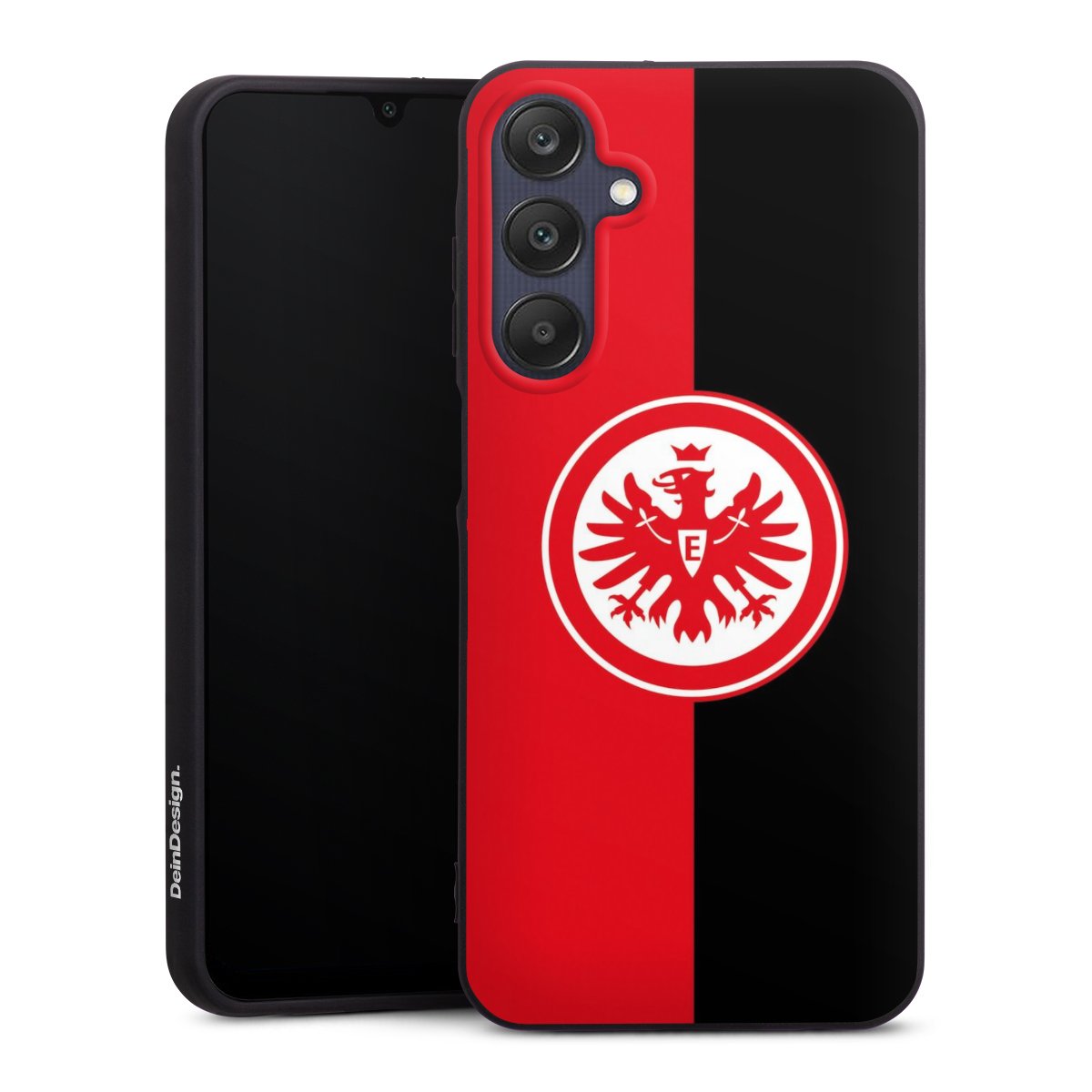 Galaxy A25 5G Handy Premium Silikon Hülle Handyhülle schwarz Case Official Licensed Product Eintracht Frankfurt Sge Silikon Premium Case