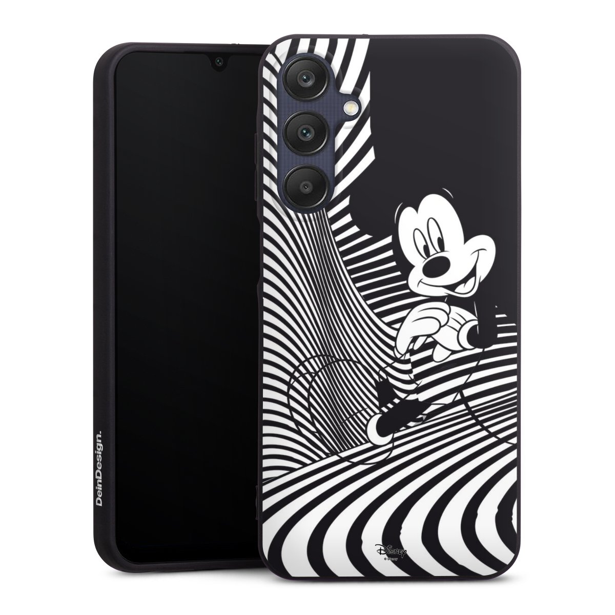 Galaxy A25 5G Handy Premium Silikon Hülle Handyhülle schwarz Case Disney Official Licensed Product Mickey Mouse Silikon Premium Case