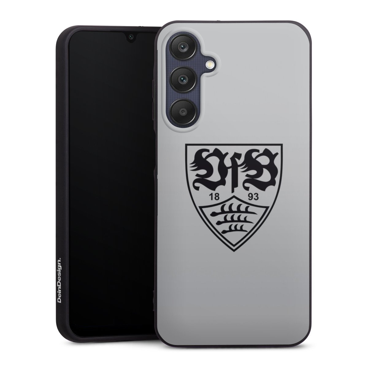 Galaxy A25 5G Handy Premium Silikon Hülle Handyhülle schwarz Case Logo Vfb Stuttgart Official Licensed Product Silikon Premium Case