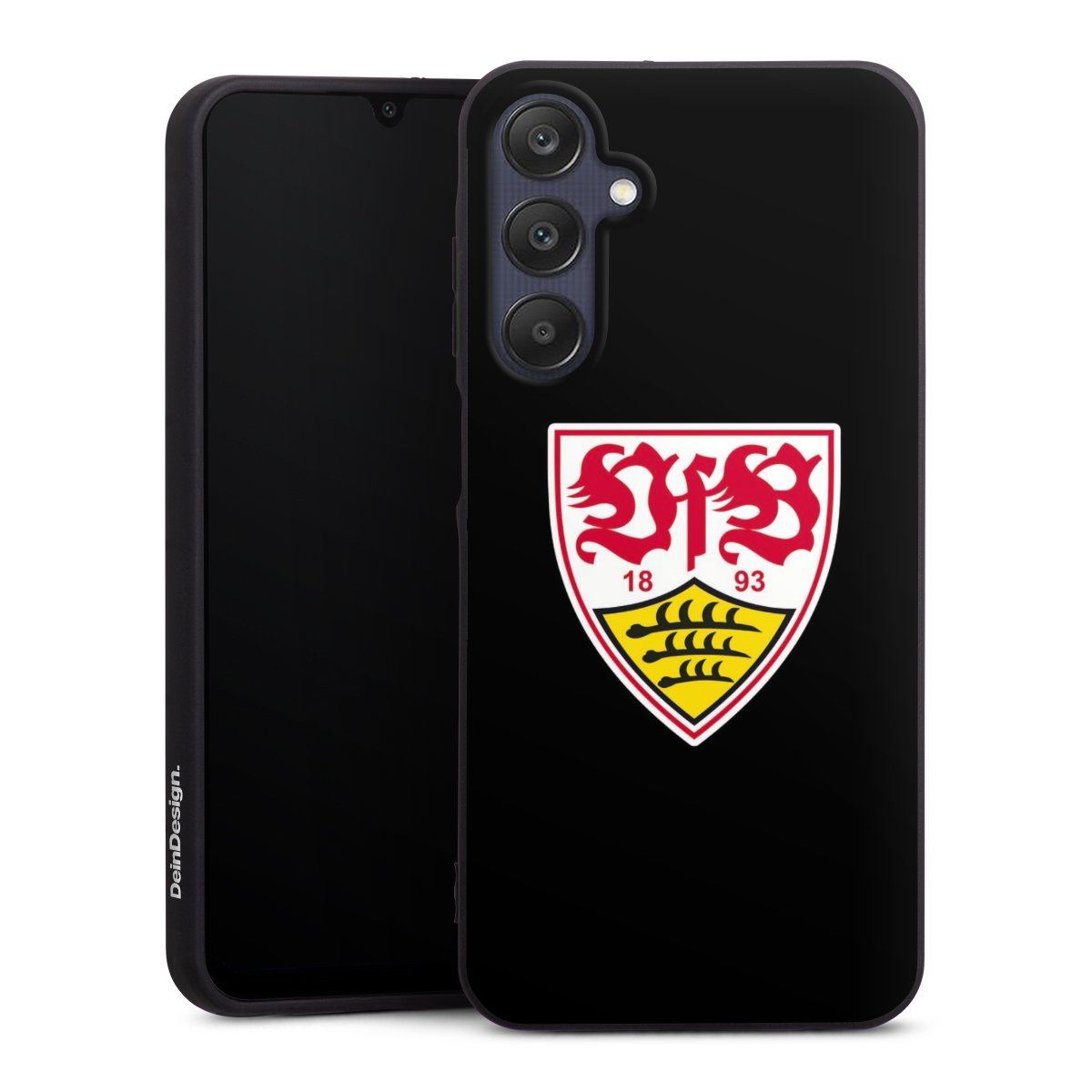 Galaxy A25 5G Handy Premium Silikon Hülle Handyhülle schwarz Case Vfb Stuttgart Official Licensed Product Coat Of Arms Silikon Premium Case