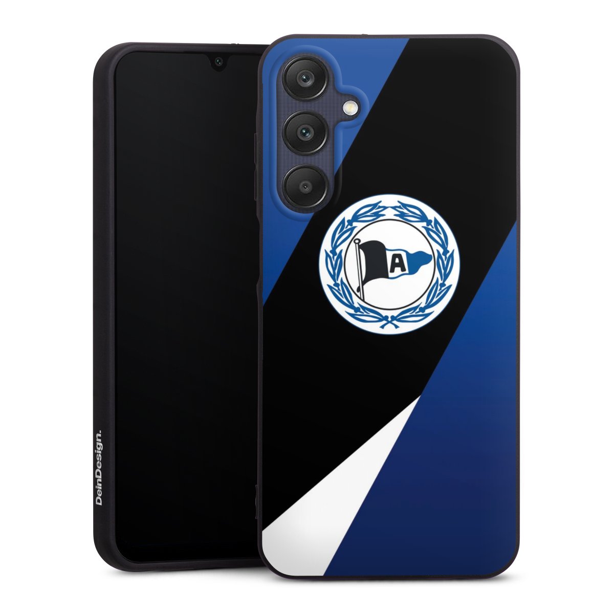 Galaxy A25 5G Handy Premium Silikon Hülle Handyhülle schwarz Case Official Licensed Product Arminia Bielefeld Dsc Silikon Premium Case