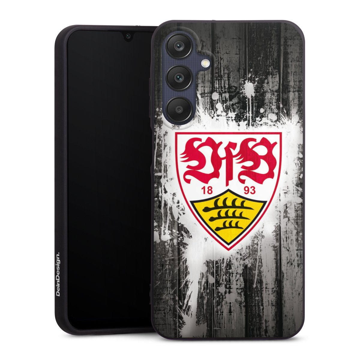 Galaxy A25 5G Handy Premium Silikon Hülle Handyhülle schwarz Case Vfb Stuttgart Official Licensed Product Silikon Premium Case