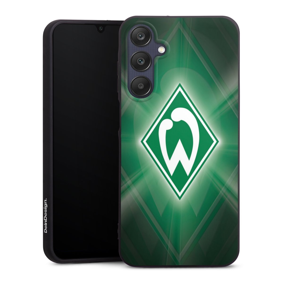 Galaxy A25 5G Handy Premium Silikon Hülle Handyhülle schwarz Case Sv Werder Bremen Official Licensed Product Coat Of Arms Silikon Premium Case