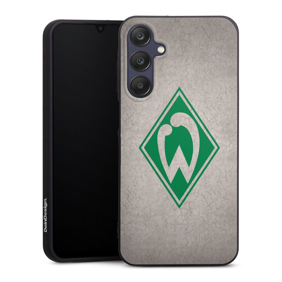 Galaxy A25 5G Handy Premium Silikon Hülle Handyhülle schwarz Case Sv Werder Bremen Concrete Official Licensed Product Silikon Premium Case