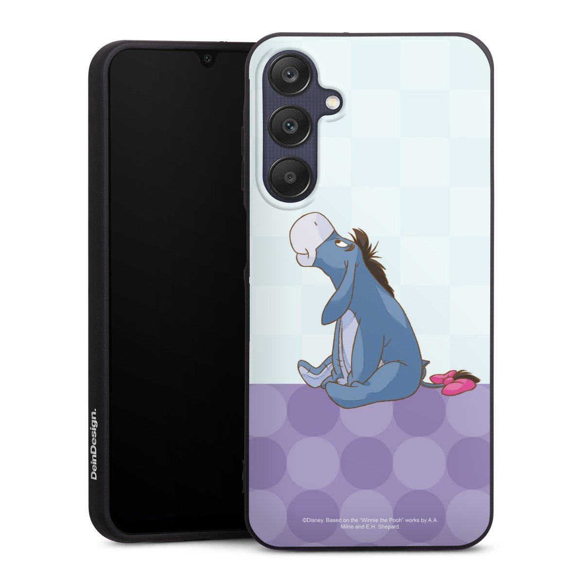 Galaxy A25 5G Handy Premium Silikon Hülle Handyhülle schwarz Case Disney Donkey Winnie The Pooh Silikon Premium Case