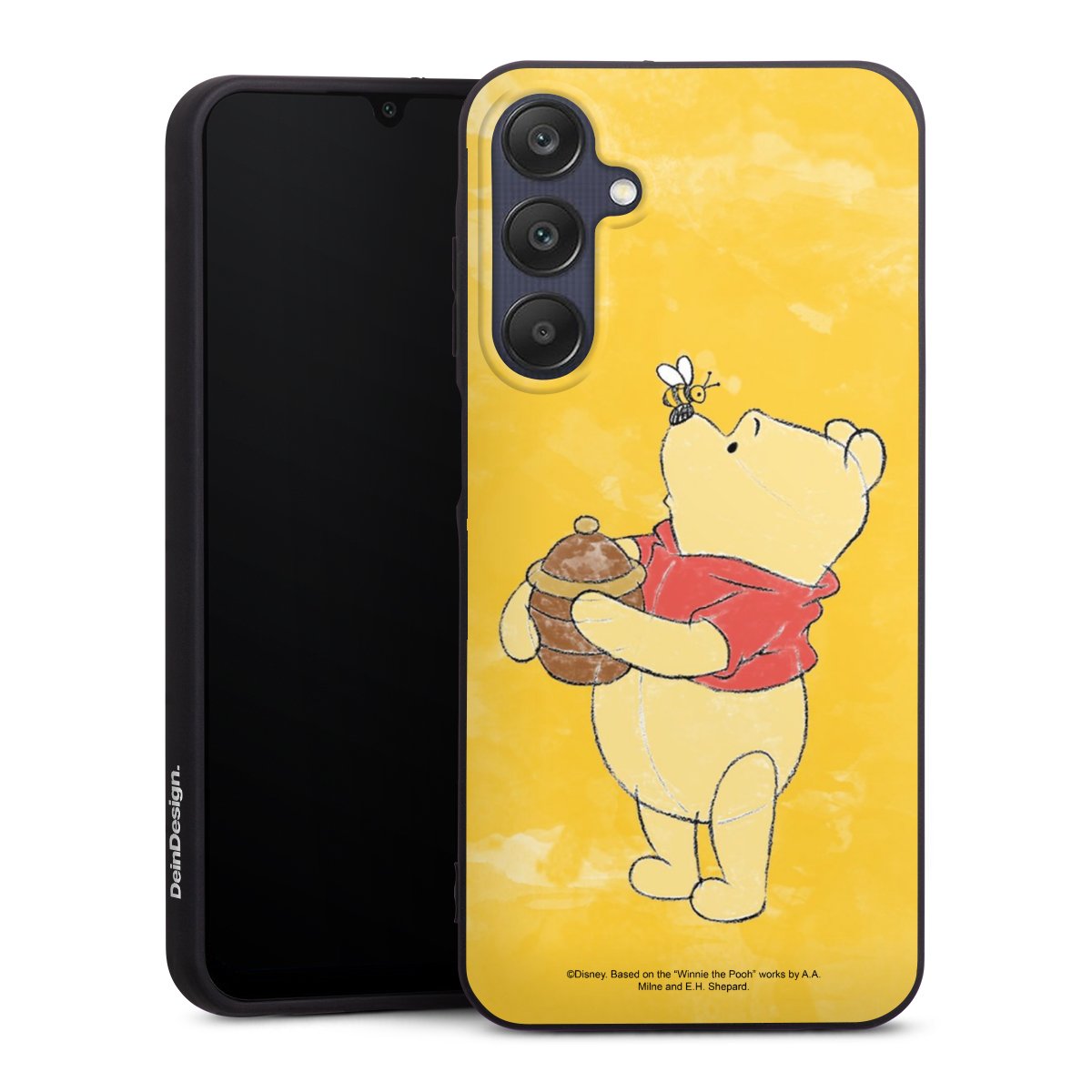 Galaxy A25 5G Handy Premium Silikon Hülle Handyhülle schwarz Case Official Licensed Product Winnie The Pooh Disney Silikon Premium Case