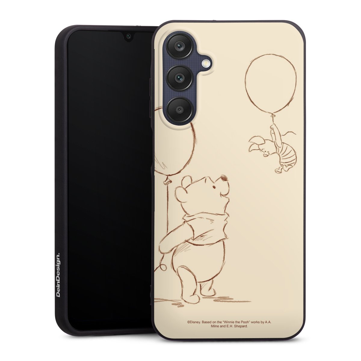 Galaxy A25 5G Handy Premium Silikon Hülle Handyhülle schwarz Case Official Licensed Product Winnie The Pooh Disney Silikon Premium Case