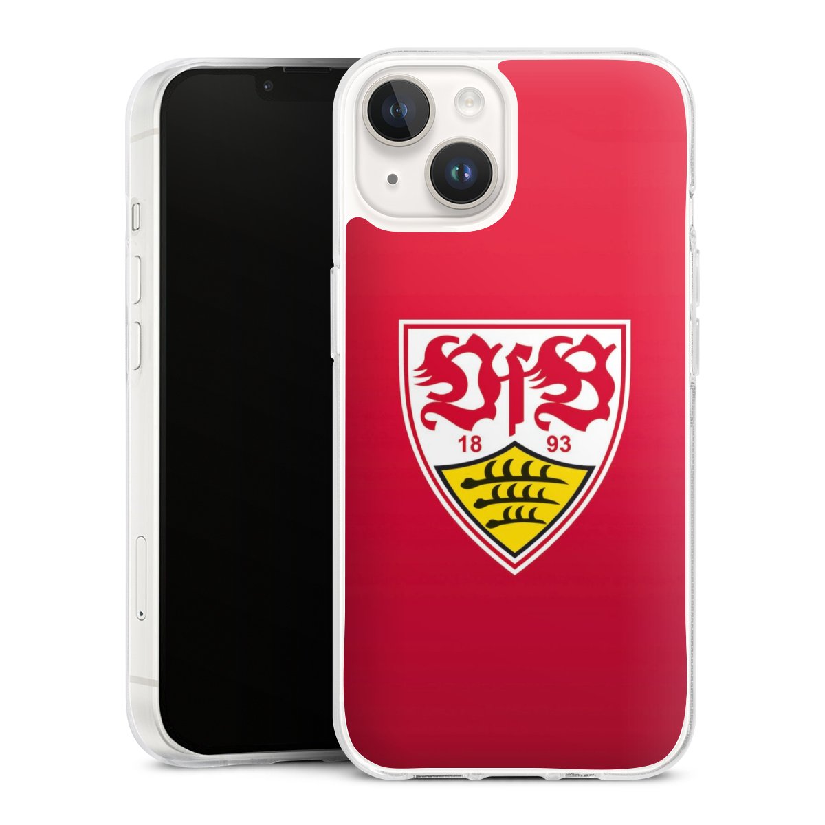 iPhone 14 Handy Silikon Hülle Case transparent Handyhülle Official Licensed Product Vfb Stuttgart Silikon Case