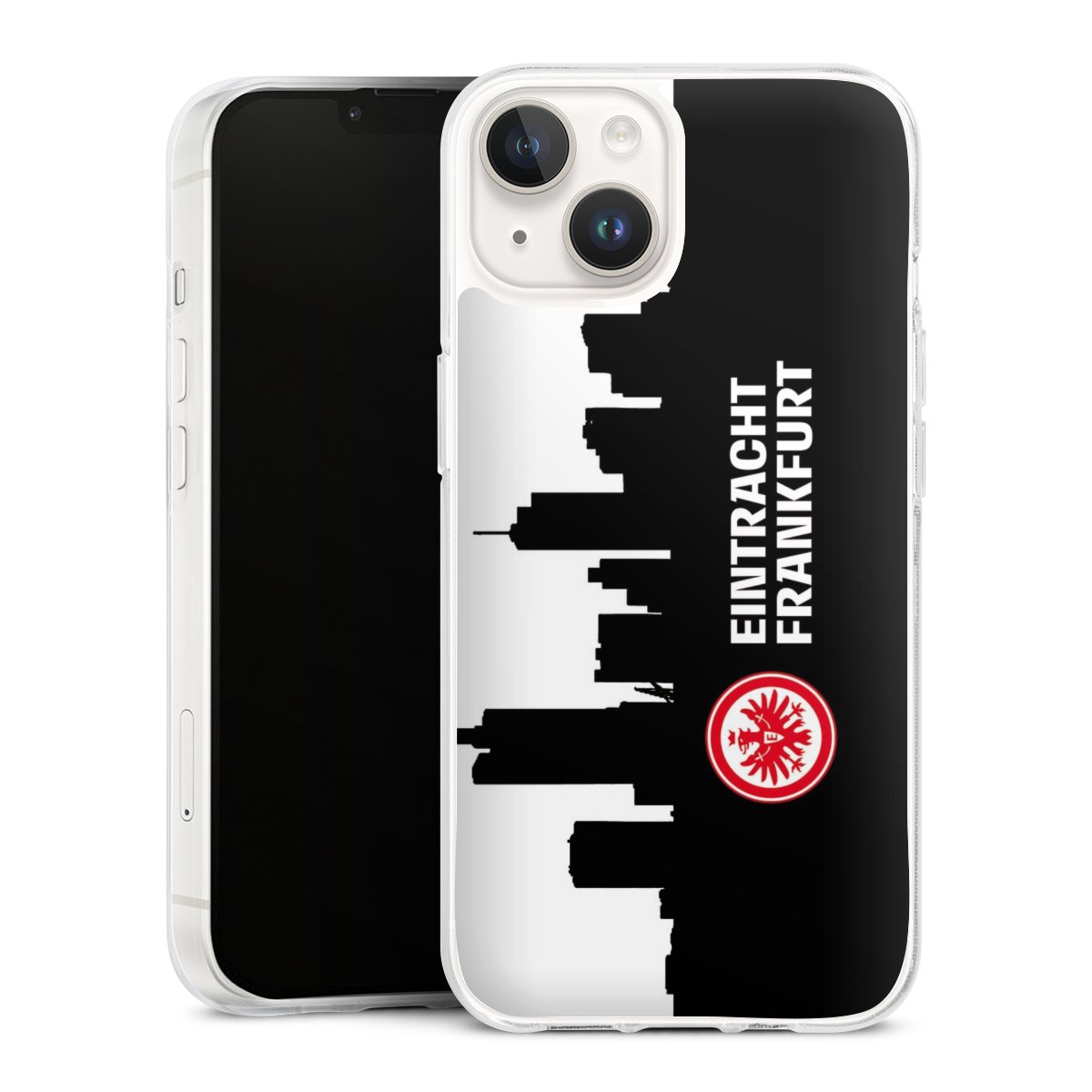 iPhone 14 Handy Silikon Hülle Case transparent Handyhülle Sge Eintracht Frankfurt Official Licensed Product Silikon Case