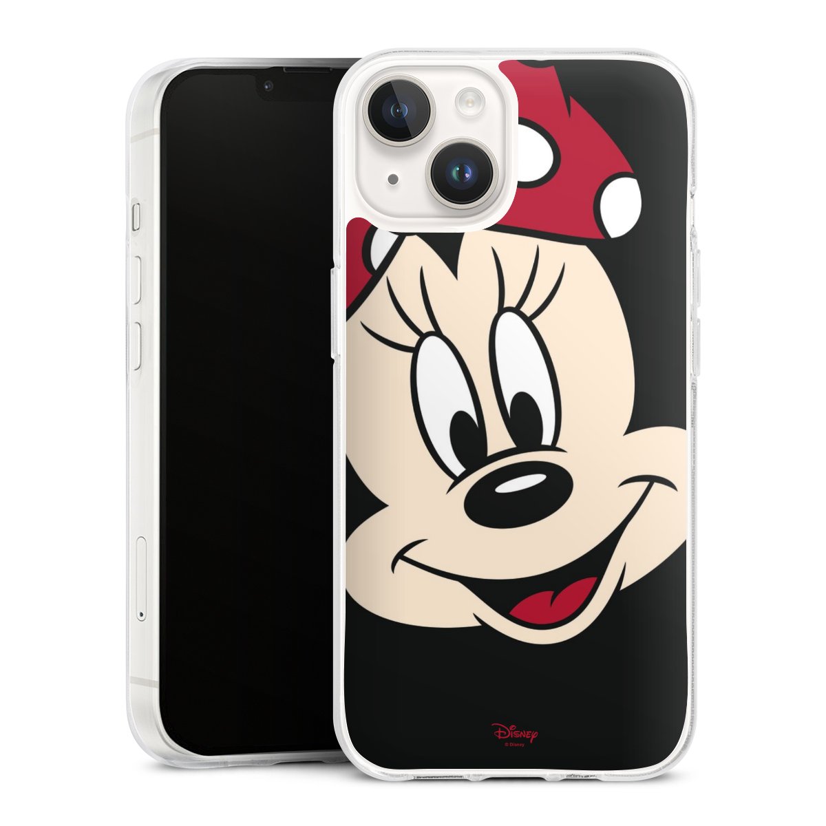 iPhone 14 Handy Silikon Hülle Case transparent Handyhülle Minnie Mouse Official Licensed Product Disney Silikon Case