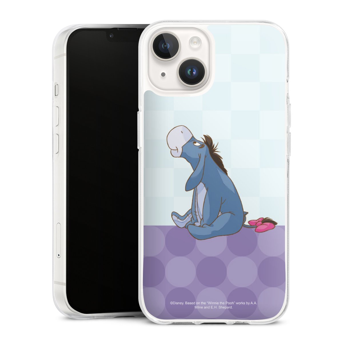 iPhone 14 Handy Silikon Hülle Case transparent Handyhülle Disney Donkey Winnie The Pooh Silikon Case