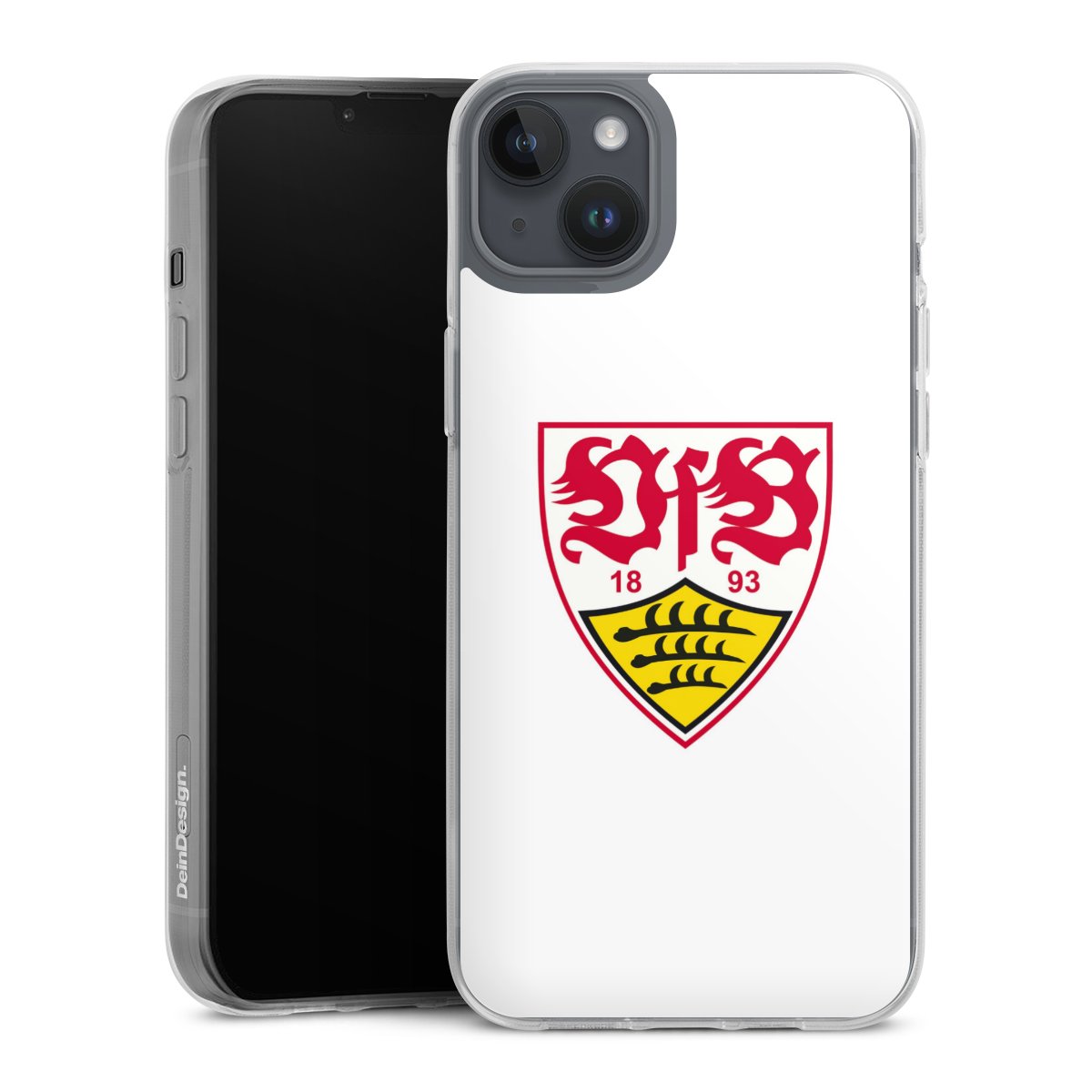 iPhone 14 Plus Handy Silikon Hülle Case transparent Handyhülle Logo Official Licensed Product Vfb Stuttgart Silikon Case