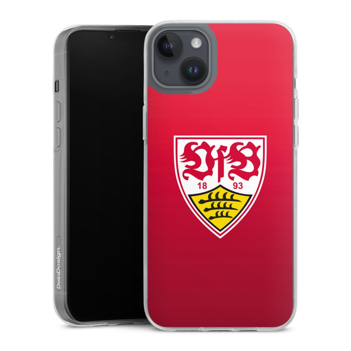 iPhone 14 Plus Handy Silikon Hülle Case transparent Handyhülle Official Licensed Product Vfb Stuttgart Silikon Case