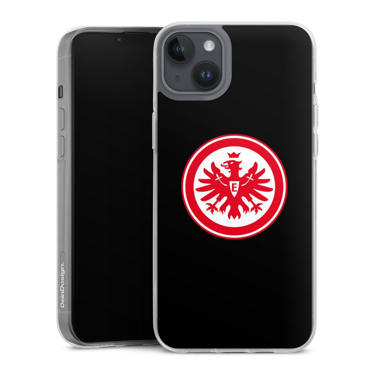 iPhone 14 Plus Handy Silikon Hülle Case transparent Handyhülle Eintracht Frankfurt Sge Eagle Silikon Case