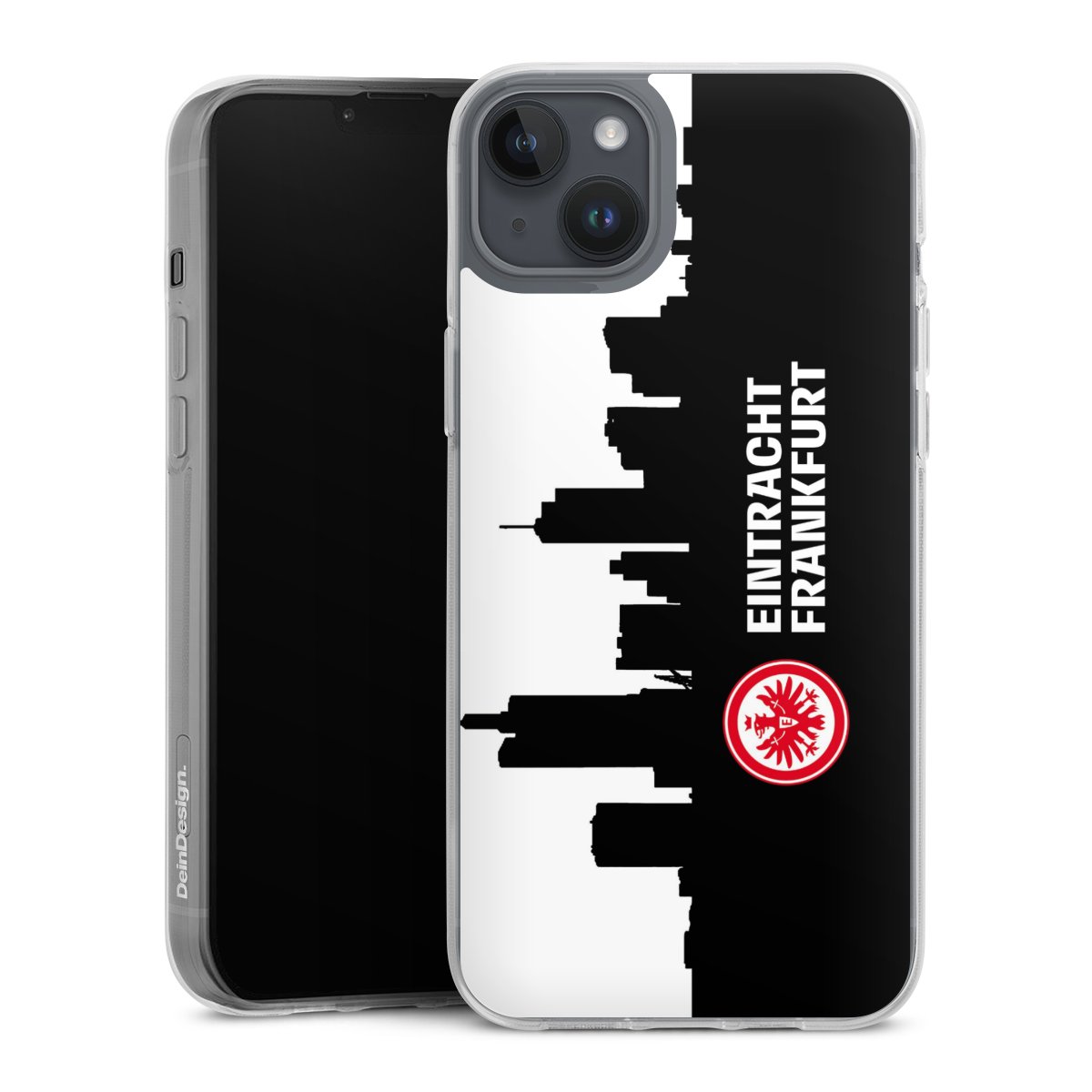 iPhone 14 Plus Handy Silikon Hülle Case transparent Handyhülle Sge Eintracht Frankfurt Official Licensed Product Silikon Case