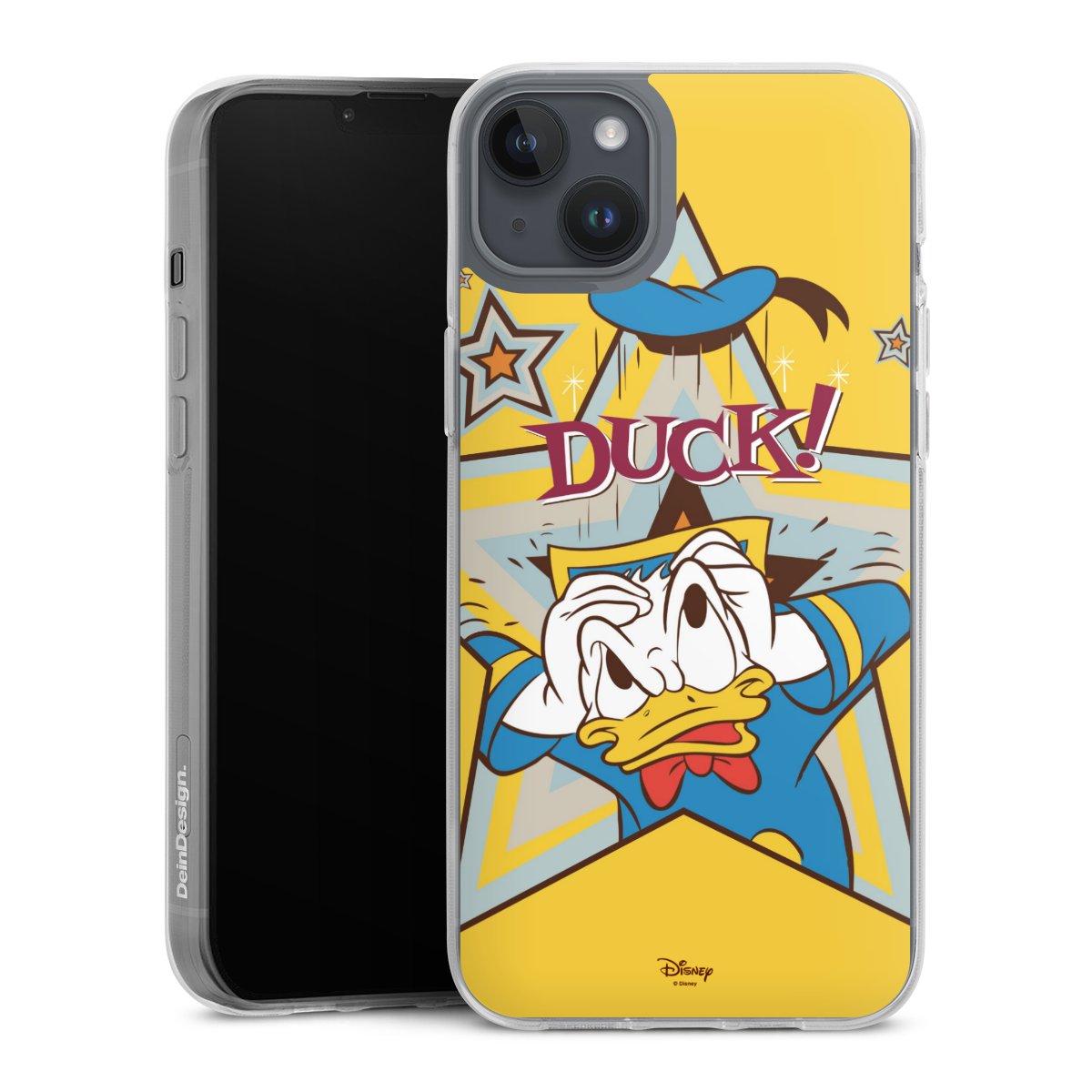 iPhone 14 Plus Handy Silikon Hülle Case transparent Handyhülle Official Licensed Product Donald Duck Disney Silikon Case