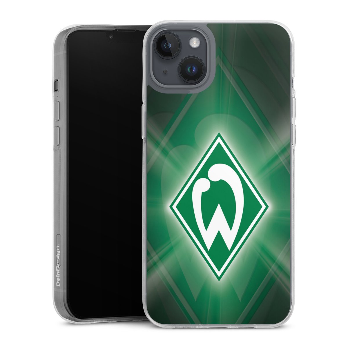 iPhone 14 Plus Handy Silikon Hülle Case transparent Handyhülle Sv Werder Bremen Official Licensed Product Coat Of Arms Silikon Case