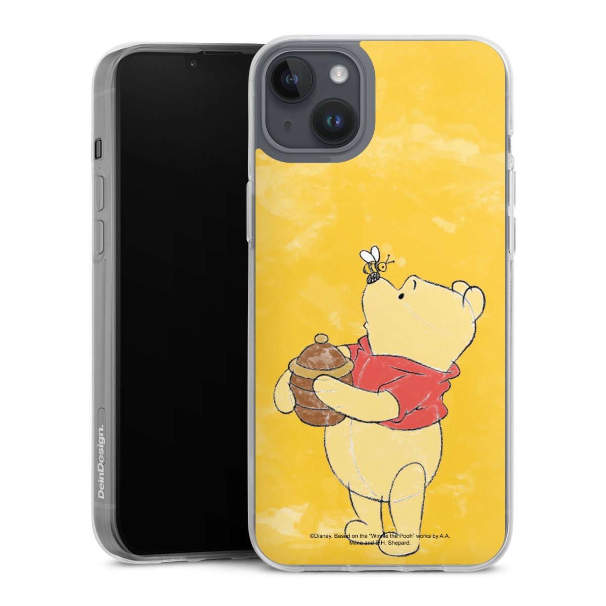 iPhone 14 Plus Handy Silikon Hülle Case transparent Handyhülle Official Licensed Product Winnie The Pooh Disney Silikon Case