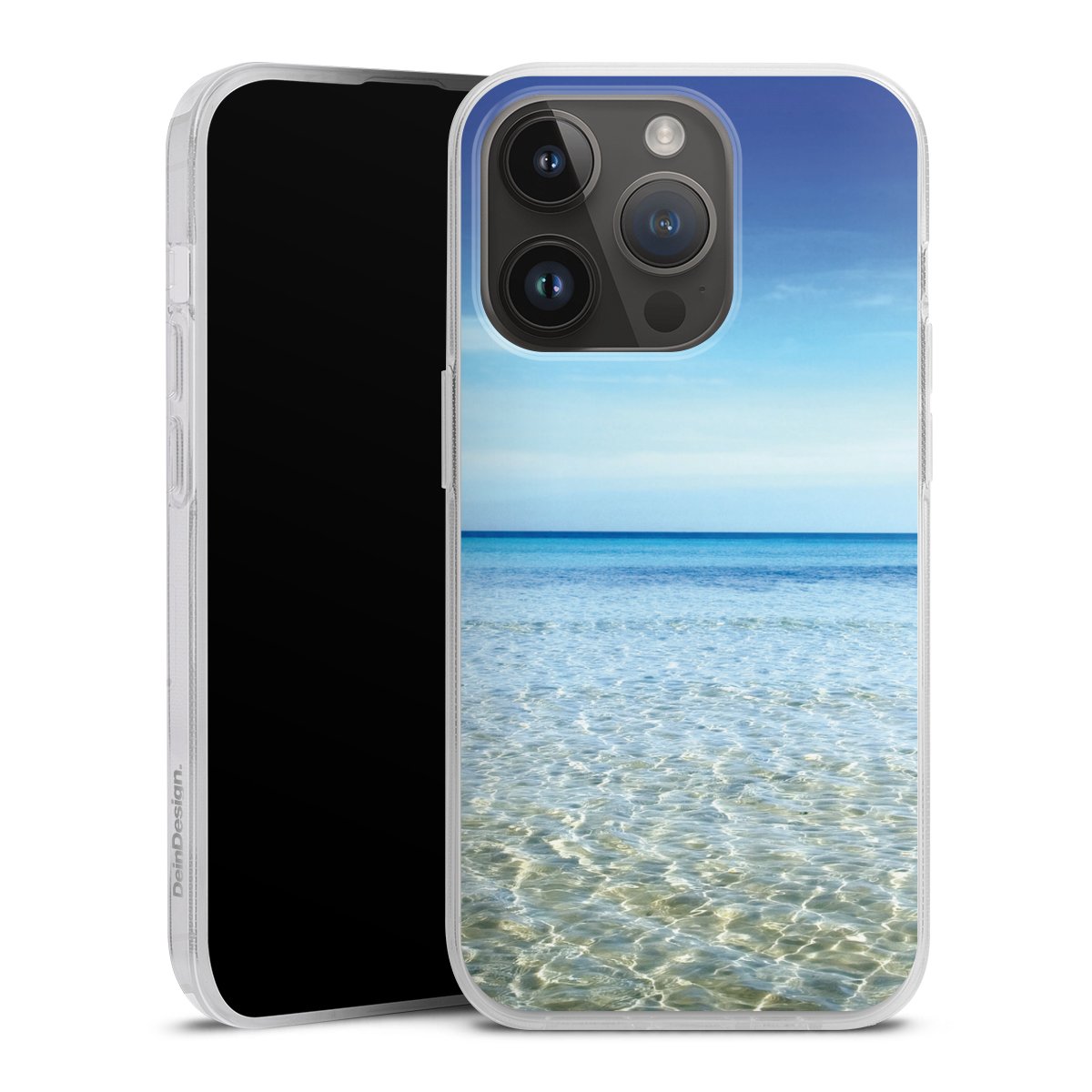 iPhone 14 Pro Handy Silikon Hülle Case transparent Handyhülle Urlaub Sky Ocean Silikon Case