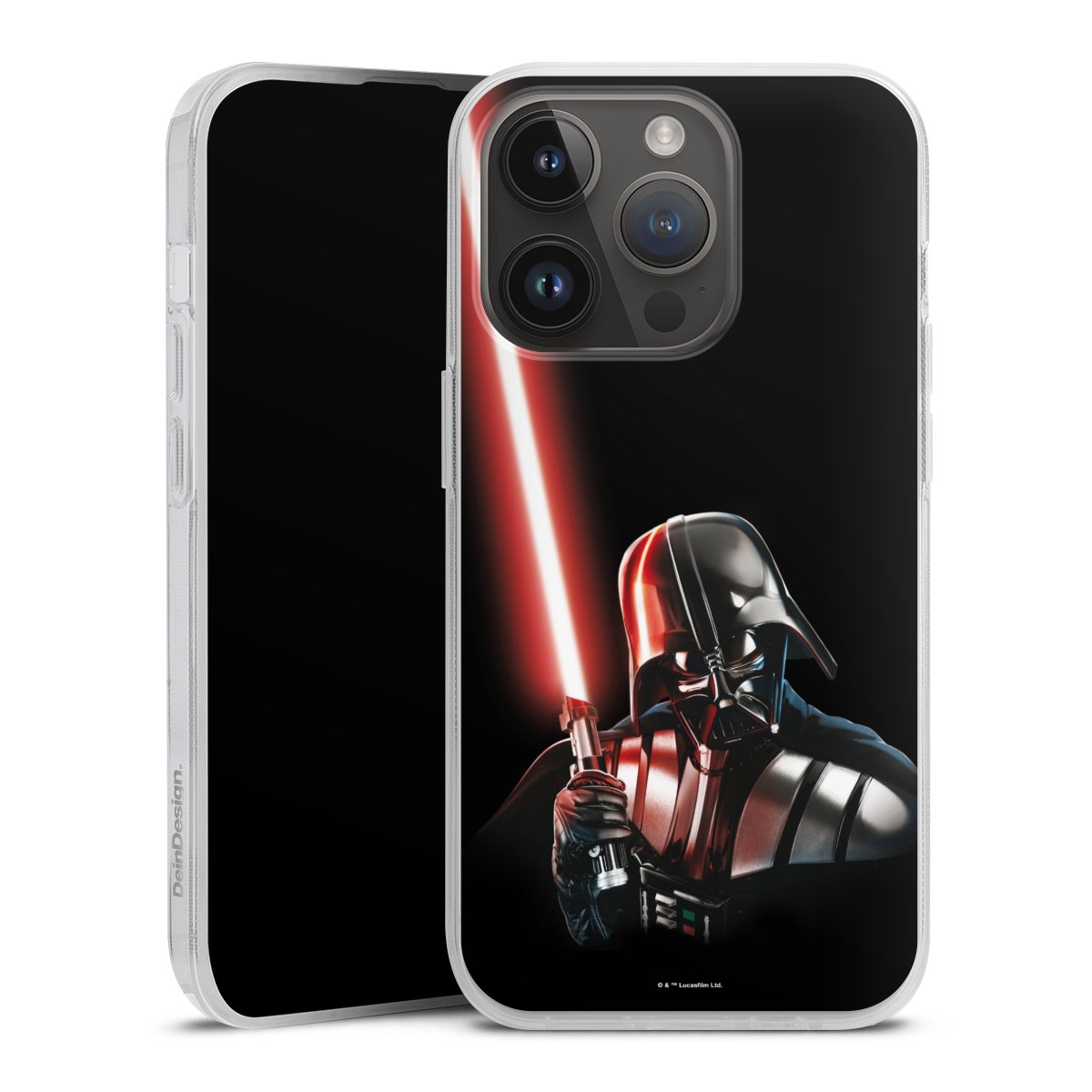 iPhone 14 Pro Handy Silikon Hülle Case transparent Handyhülle Star Wars Merchandise Darth Vader Silikon Case