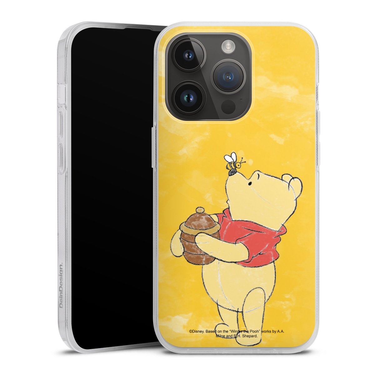 iPhone 14 Pro Handy Silikon Hülle Case transparent Handyhülle Official Licensed Product Winnie The Pooh Disney Silikon Case