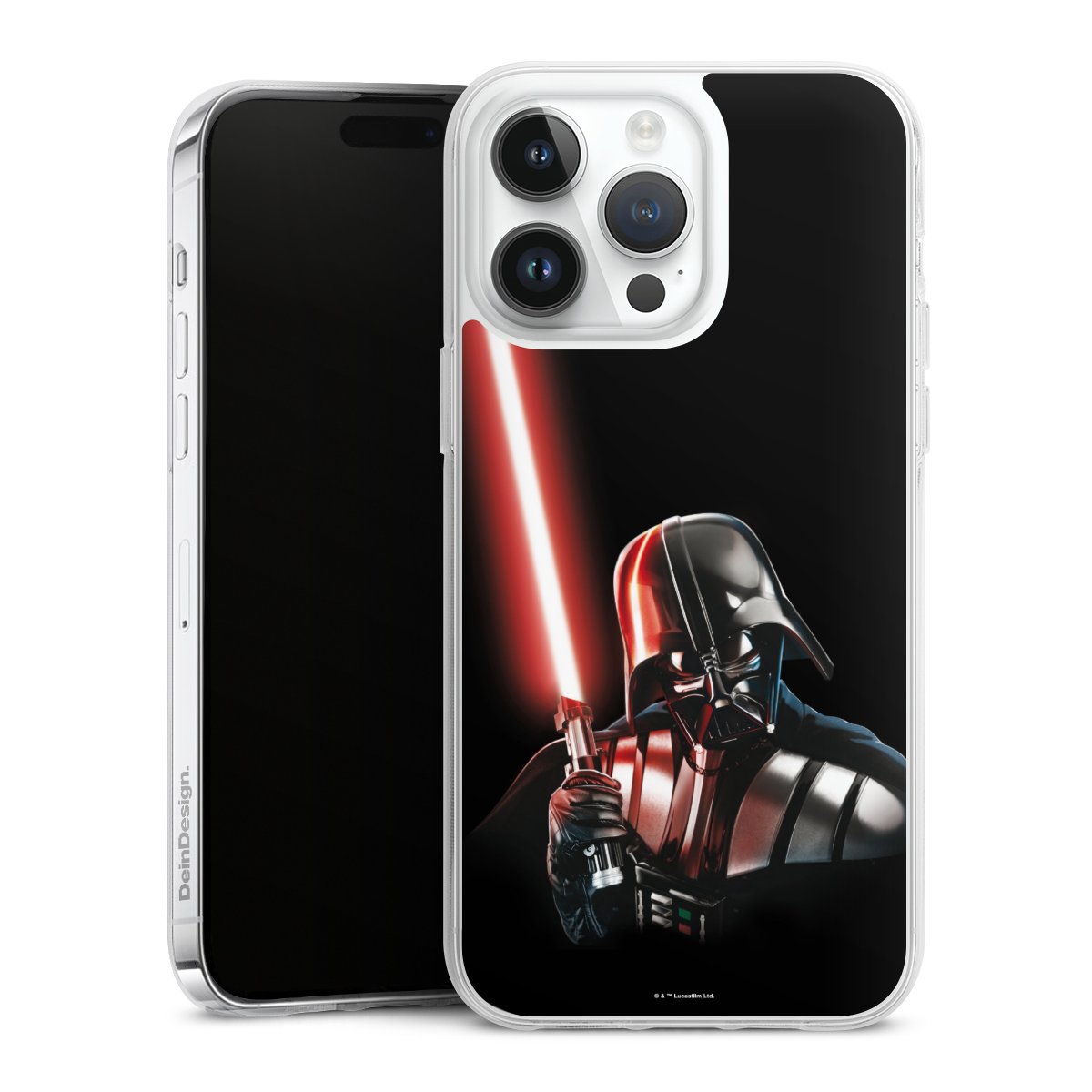 iPhone 14 Pro Max Handy Silikon Hülle Case transparent Handyhülle Star Wars Merchandise Darth Vader Silikon Case