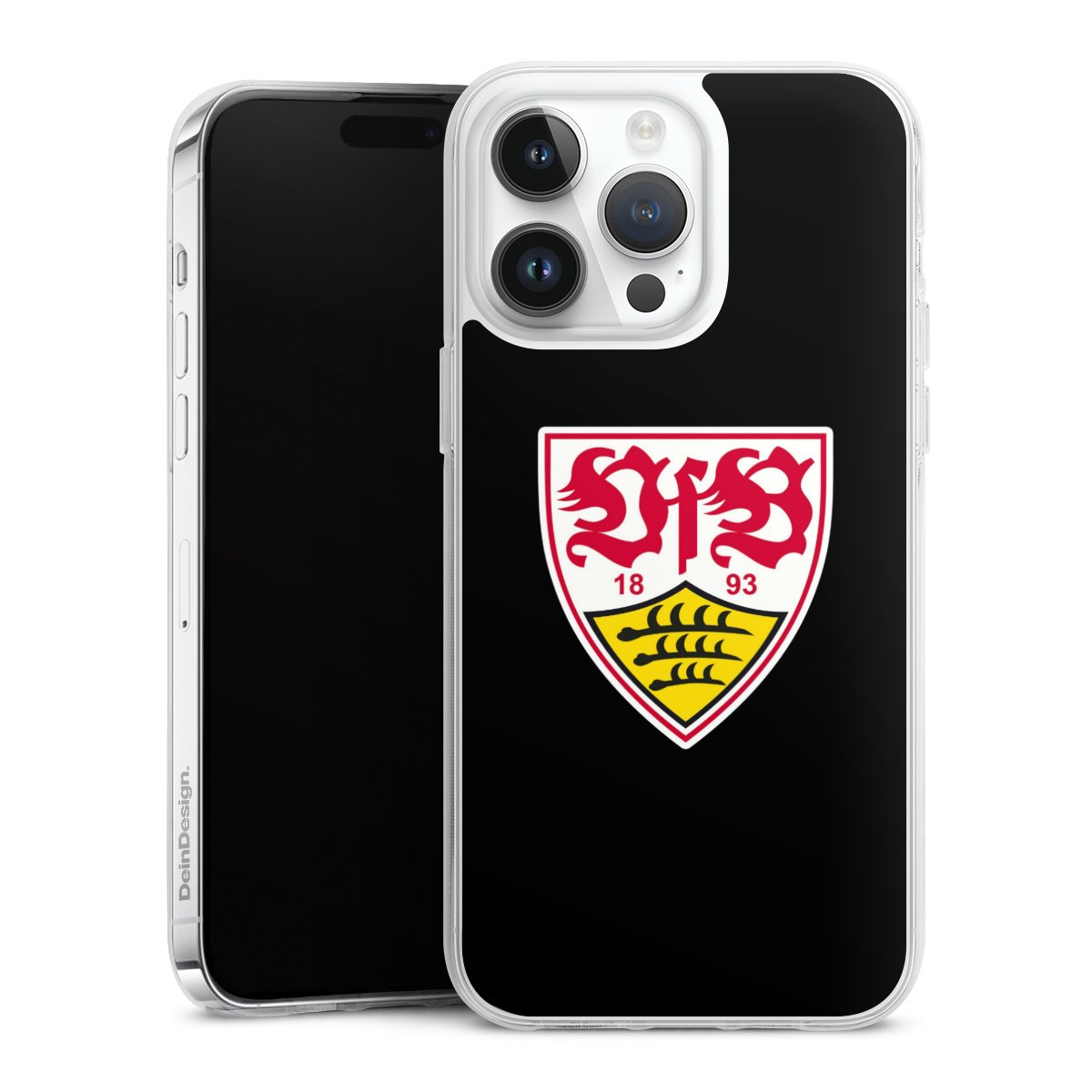 iPhone 14 Pro Max Handy Silikon Hülle Case transparent Handyhülle Vfb Stuttgart Official Licensed Product Coat Of Arms Silikon Case