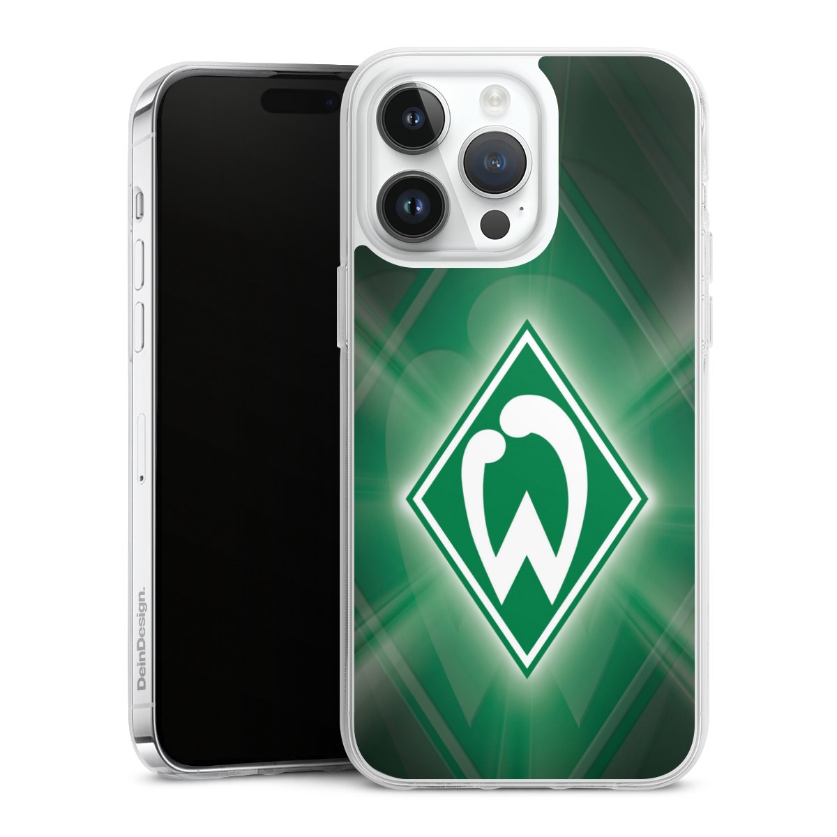 iPhone 14 Pro Max Handy Silikon Hülle Case transparent Handyhülle Sv Werder Bremen Official Licensed Product Coat Of Arms Silikon Case