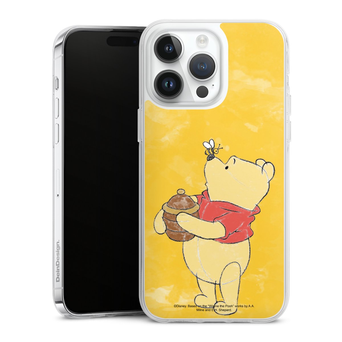 iPhone 14 Pro Max Handy Silikon Hülle Case transparent Handyhülle Official Licensed Product Winnie The Pooh Disney Silikon Case