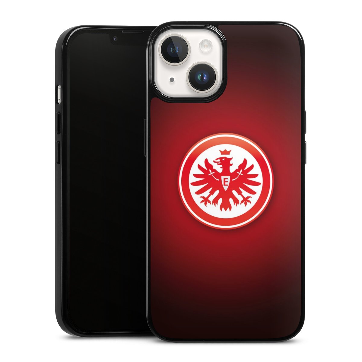 iPhone 14 Handy Silikon Hülle Case schwarz Handyhülle Eintracht Frankfurt Official Licensed Product Coat Of Arms