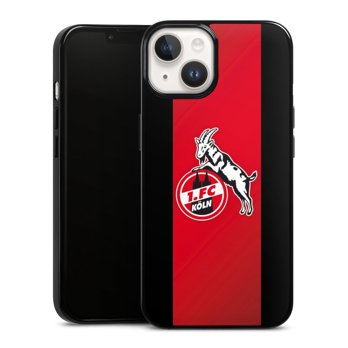 iPhone 14 Handy Silikon Hülle Case schwarz Handyhülle Official Licensed Product Billy Goat Hennes 1. Fc Köln