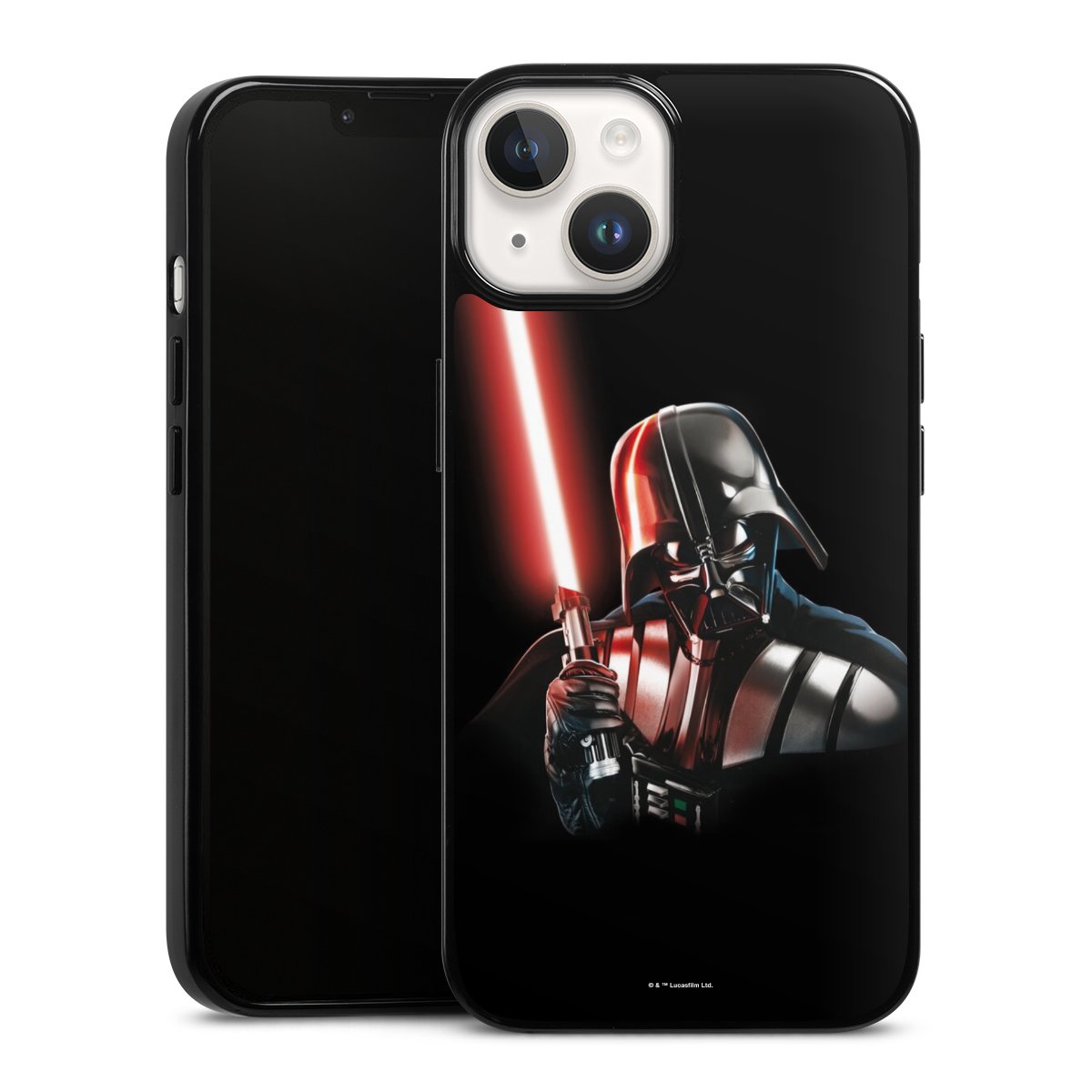 iPhone 14 Handy Silikon Hülle Case schwarz Handyhülle Star Wars Merchandise Darth Vader