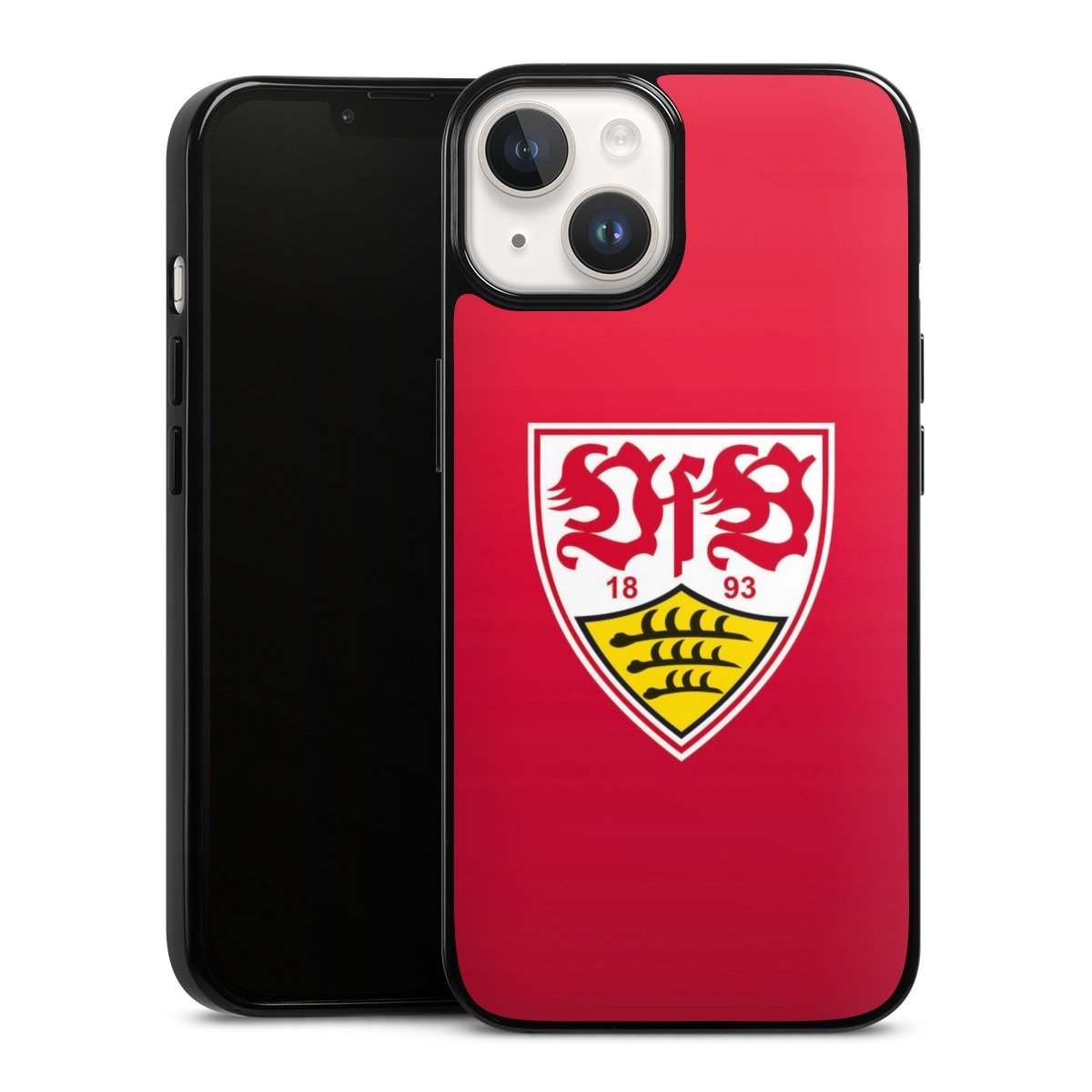 iPhone 14 Handy Silikon Hülle Case schwarz Handyhülle Official Licensed Product Vfb Stuttgart