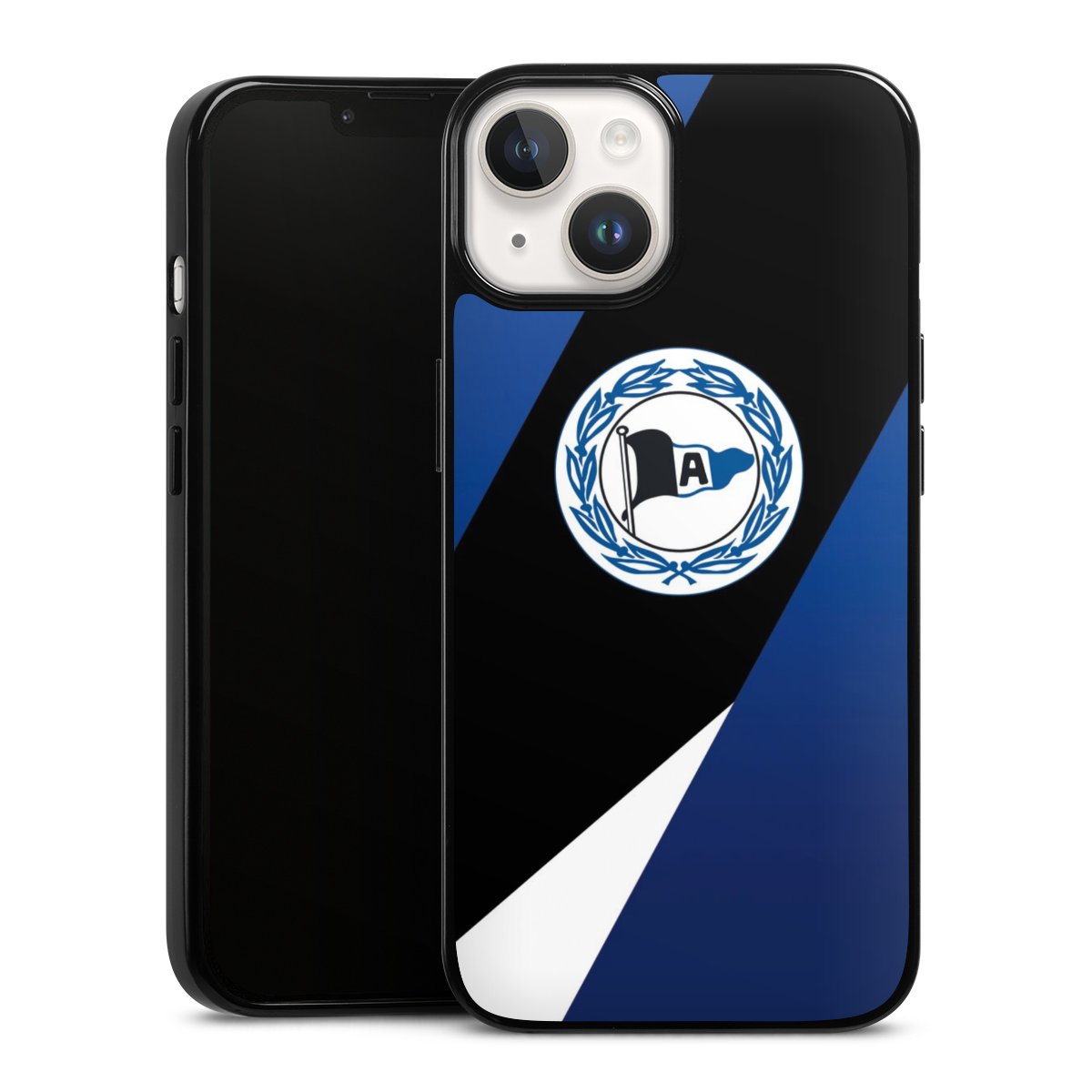 iPhone 14 Handy Silikon Hülle Case schwarz Handyhülle Official Licensed Product Arminia Bielefeld Dsc