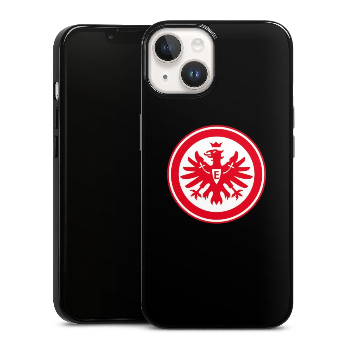 iPhone 14 Handy Silikon Hülle Case schwarz Handyhülle Eintracht Frankfurt Sge Eagle