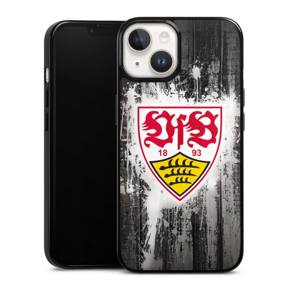 iPhone 14 Handy Silikon Hülle Case schwarz Handyhülle Vfb Stuttgart Official Licensed Product