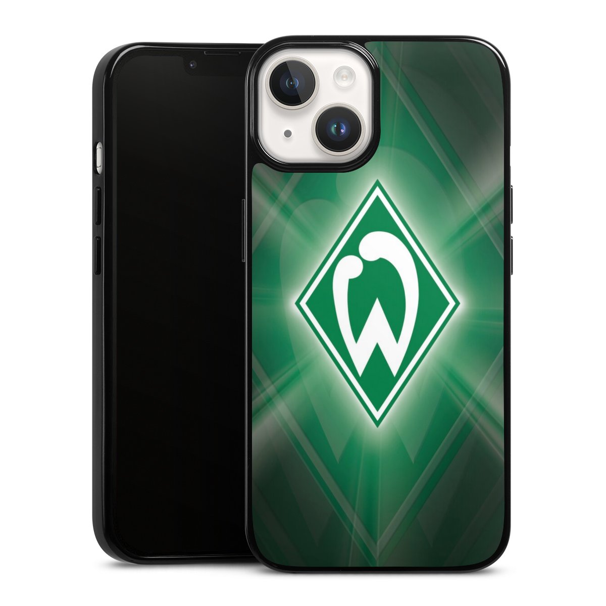 iPhone 14 Handy Silikon Hülle Case schwarz Handyhülle Sv Werder Bremen Official Licensed Product Coat Of Arms