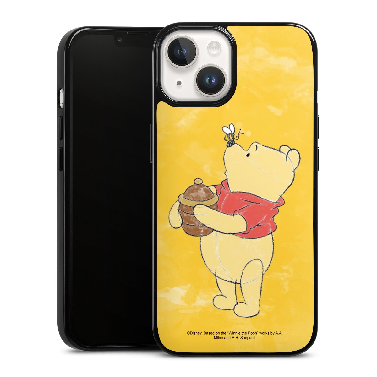 iPhone 14 Handy Silikon Hülle Case schwarz Handyhülle Official Licensed Product Winnie The Pooh Disney