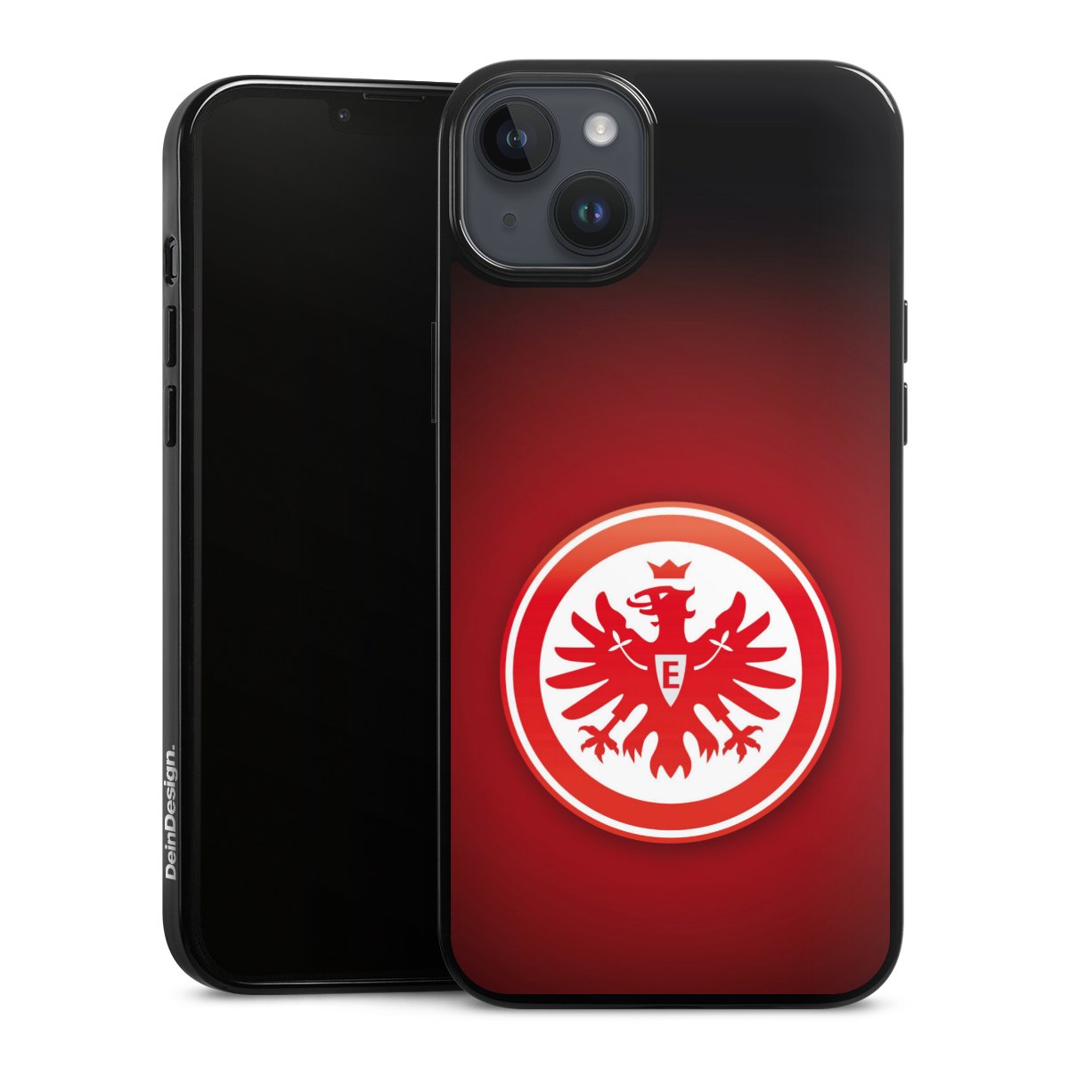 iPhone 14 Plus Handy Silikon Hülle Case schwarz Handyhülle Eintracht Frankfurt Official Licensed Product Coat Of Arms