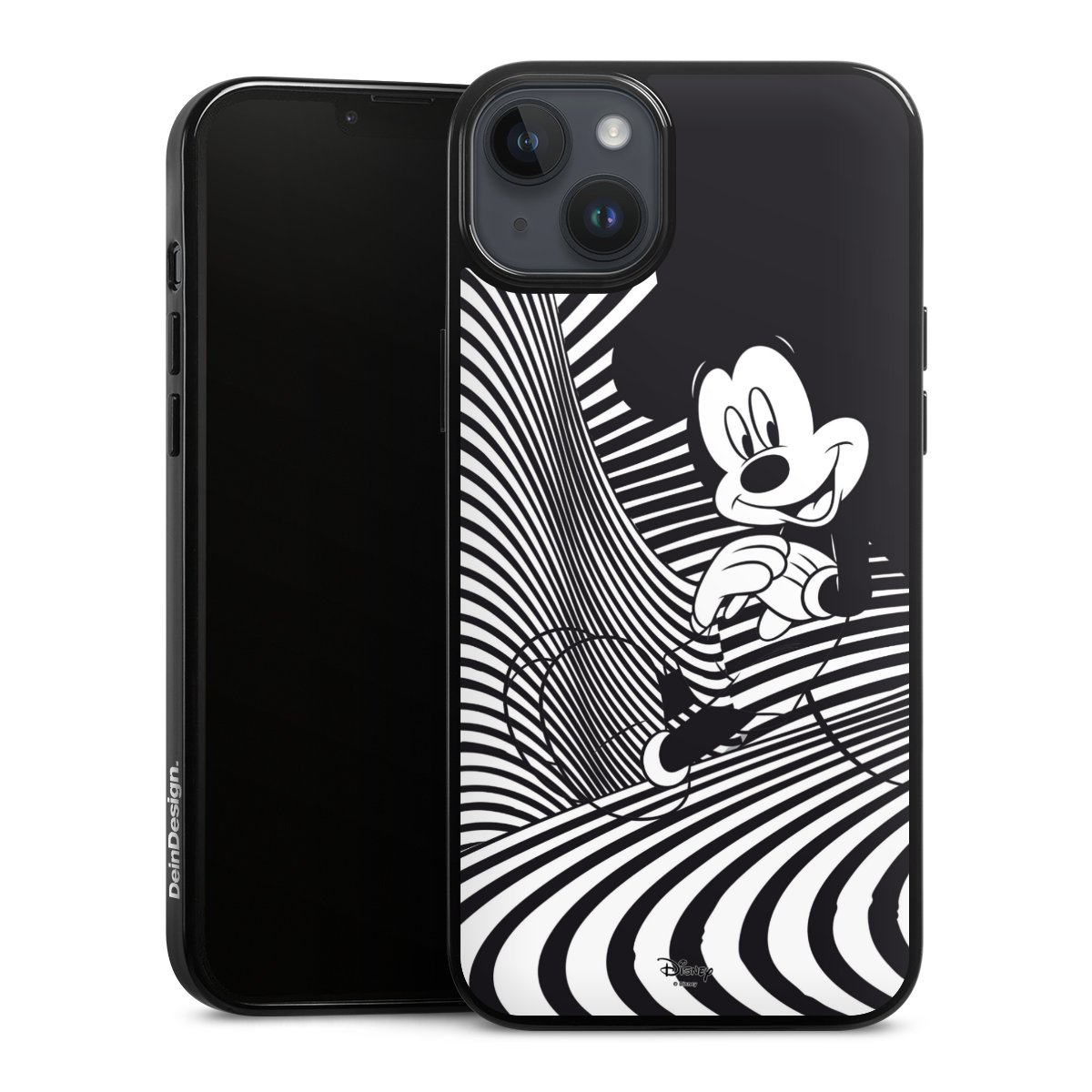 iPhone 14 Plus Handy Silikon Hülle Case schwarz Handyhülle Disney Official Licensed Product Mickey Mouse