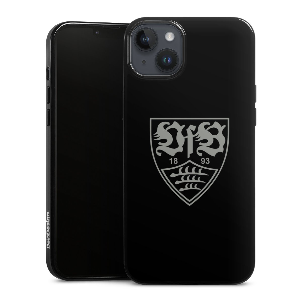 iPhone 14 Plus Handy Silikon Hülle Case schwarz Handyhülle Official Licensed Product Vfb Stuttgart