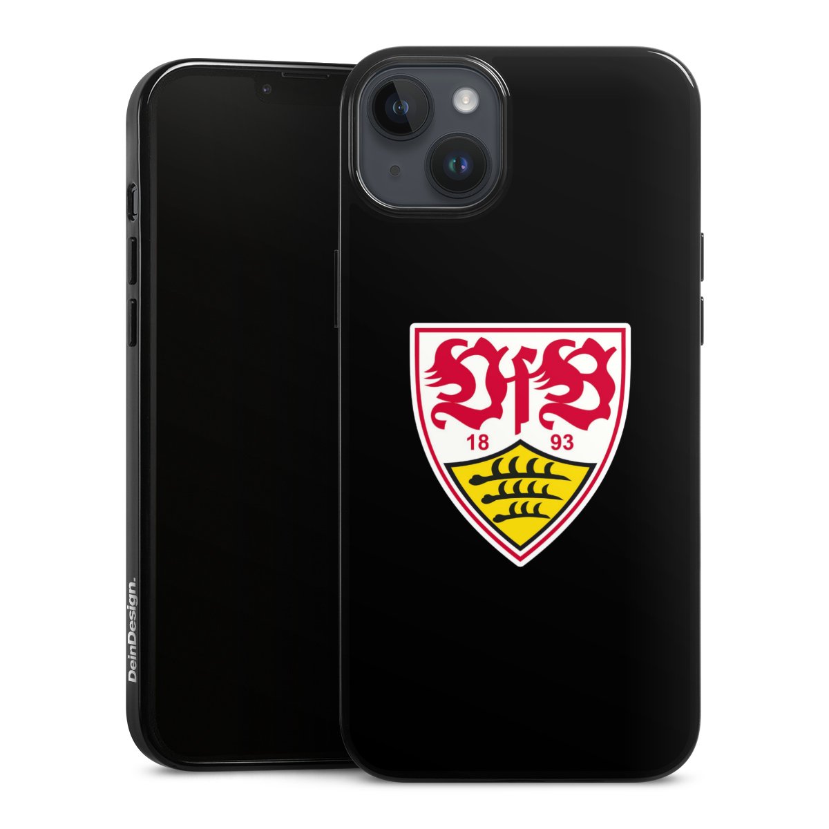 iPhone 14 Plus Handy Silikon Hülle Case schwarz Handyhülle Vfb Stuttgart Official Licensed Product Coat Of Arms