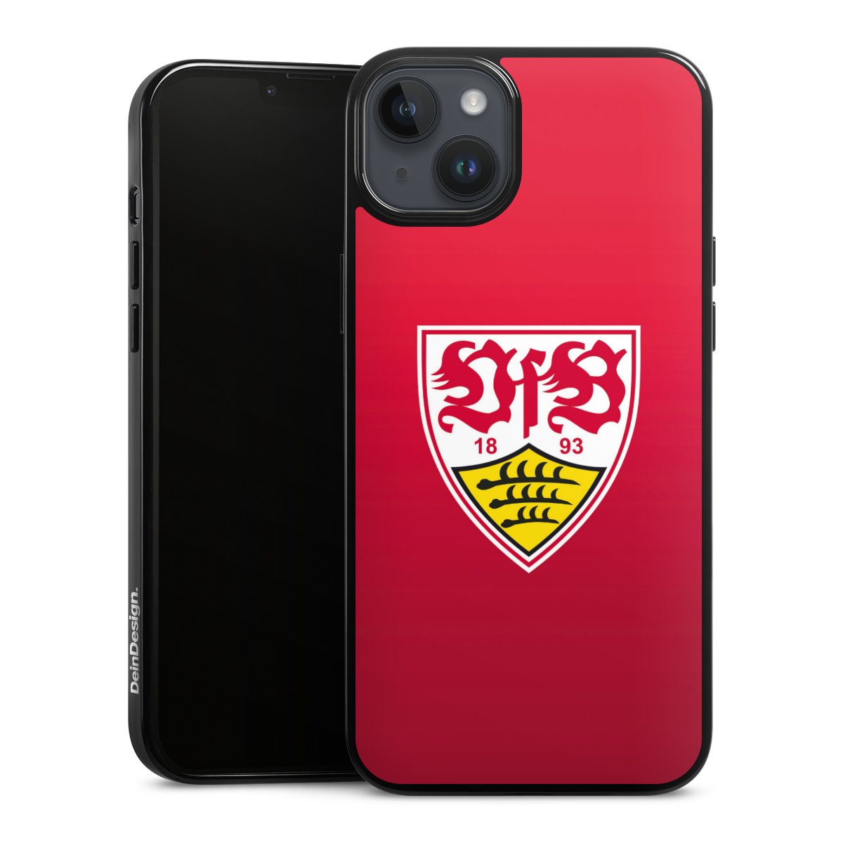 iPhone 14 Plus Handy Silikon Hülle Case schwarz Handyhülle Official Licensed Product Vfb Stuttgart